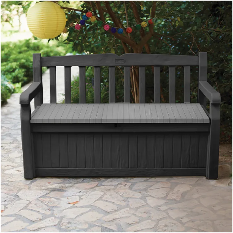 Baštenska klupa-kutija za odlaganje 265L Eden grafit Keter CU 250076 Baštenska klupa-kutija za odlaganje 265L Eden grafit Keter CU 250076