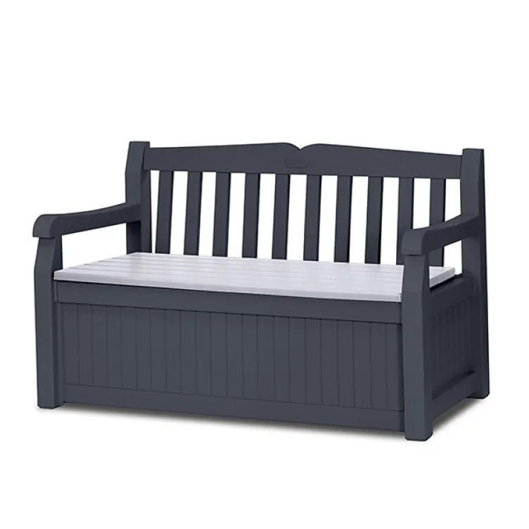 Baštenska klupa-kutija za odlaganje 265L Eden grafit Keter CU 250076 Baštenska klupa-kutija za odlaganje 265L Eden grafit Keter CU 250076