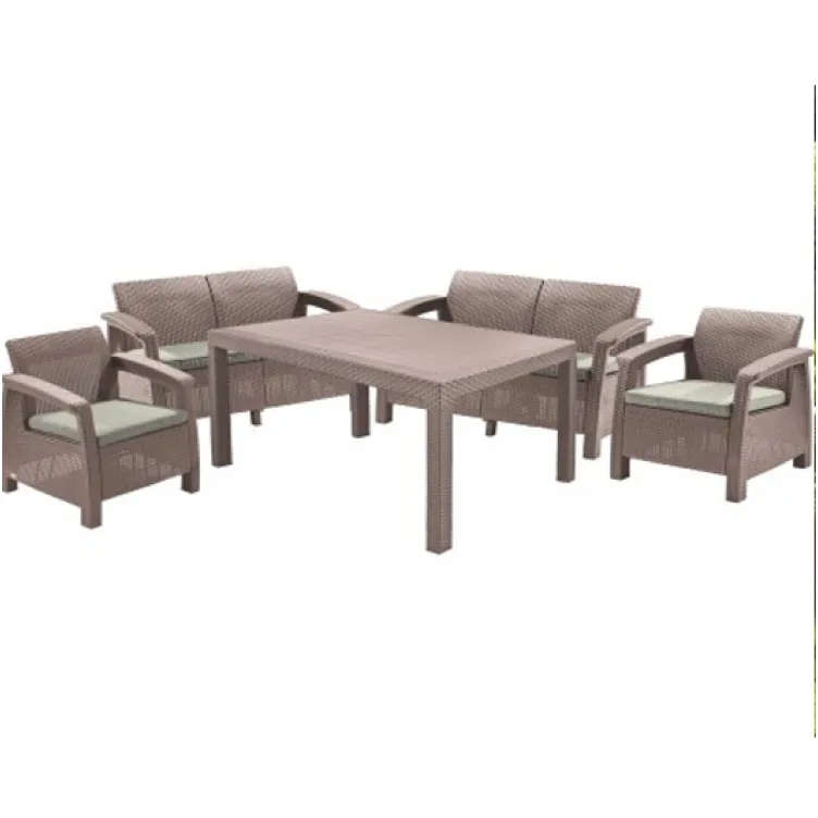 Baštenska garnitura Corfu fiesta set kapućino-pesak