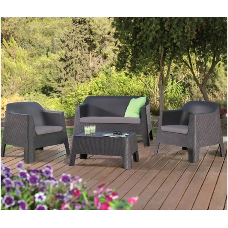 Baštenska garnitura In & Out set antracit-siva