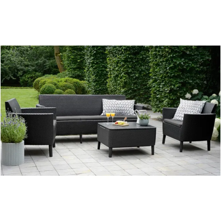 Baštenska garnitura Salemo Sofa grafit