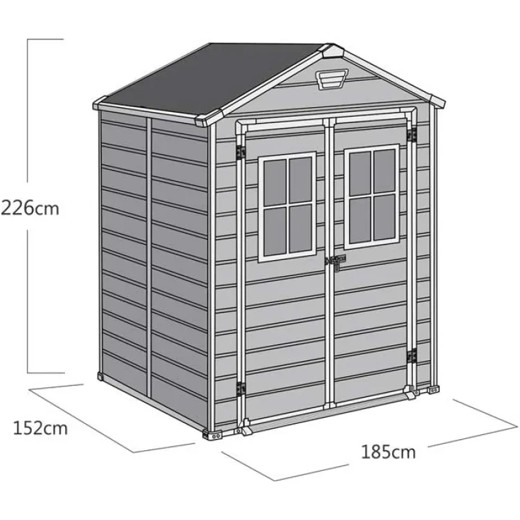 Baštenska Montažna Kuća Keter Scala 6x5 m