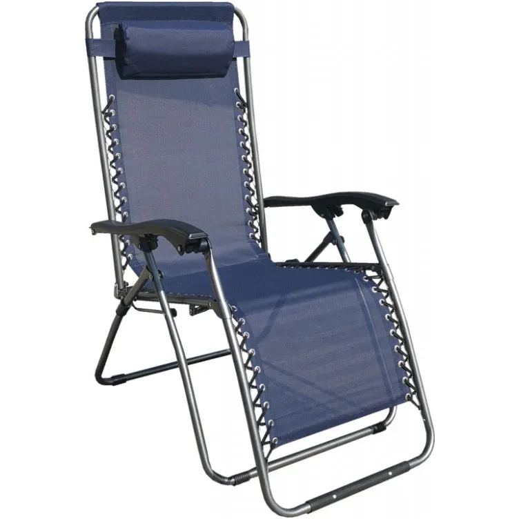 Baštenska podesiva stolica sa jastukom Messina Plava