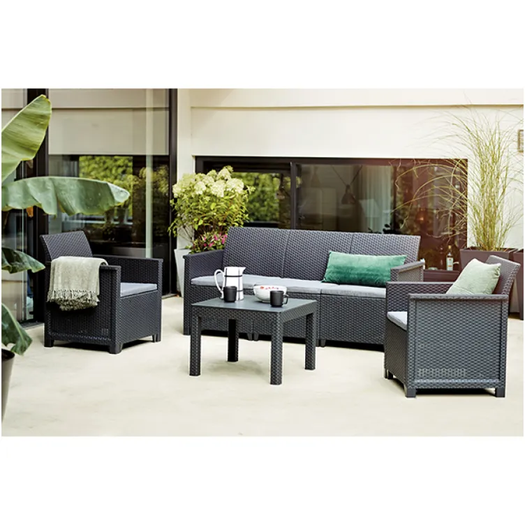 Baštenski set Elodie 3 seater grafit CU 246150