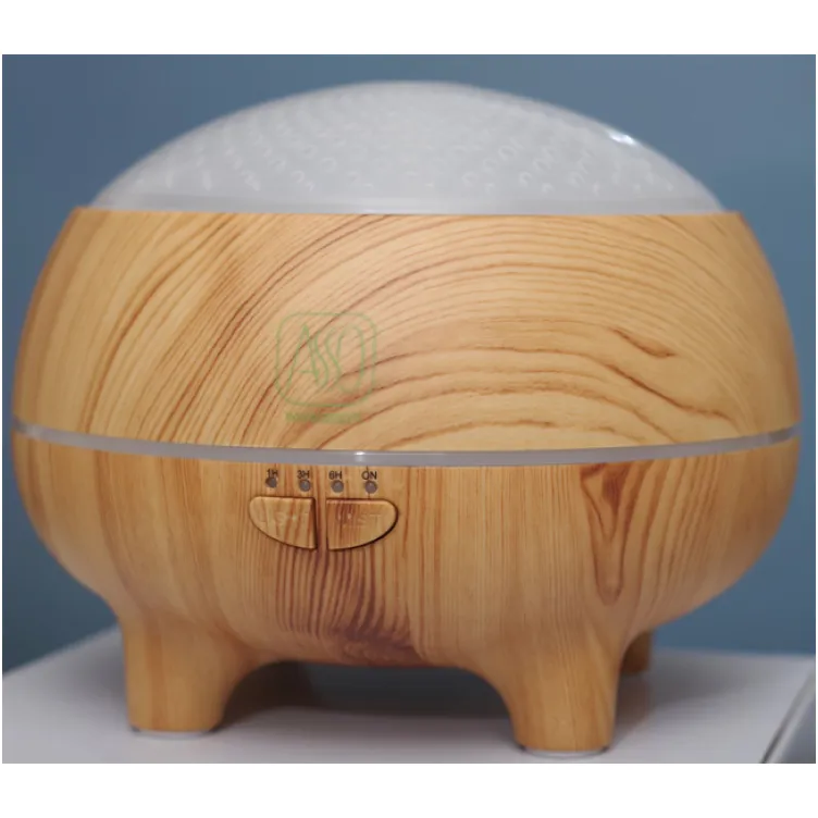 Bluetooth Ovlaživač vazduha Aroma difuzor u boji drveta sa LED osvetljenjem
