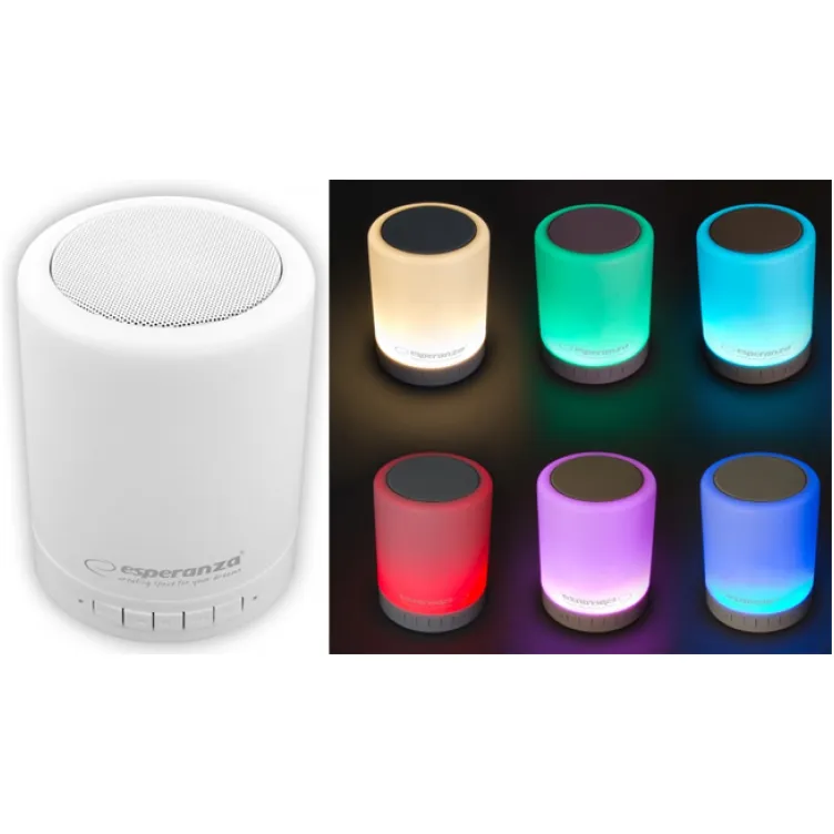 Bluetooth zvučnik Esperanza  sa RGB LED svetlom koje menja boje EP131