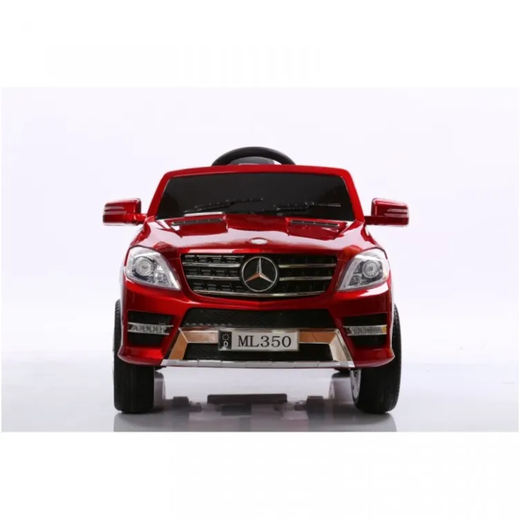 Auto na akumulator sa kožnim sedištem i mekim gumama Mercedes ML350 Licencirani - Crveni