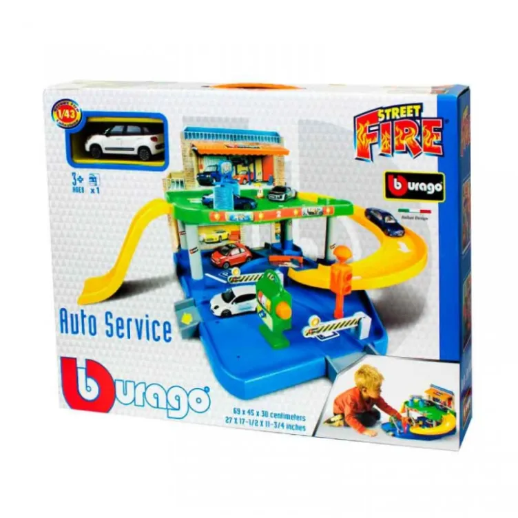 Burago city garaza set sa autic BU30039