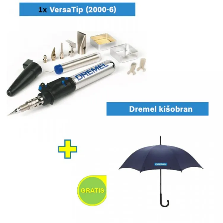Butan lampa DREMEL Versa flame + kišobran GRATIS