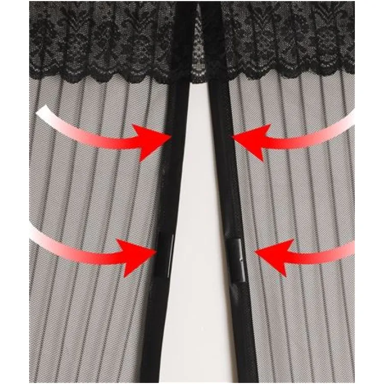 Zavesa sa magnetima Crna ART001378