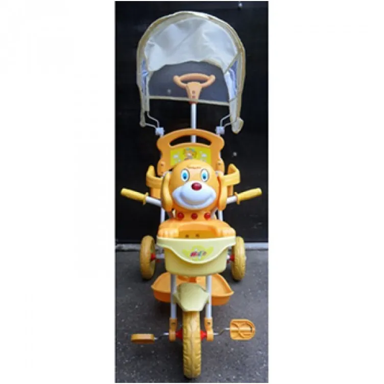 Capriolo Tricikl TR8012DG sa drškom i suncobranom žuti 