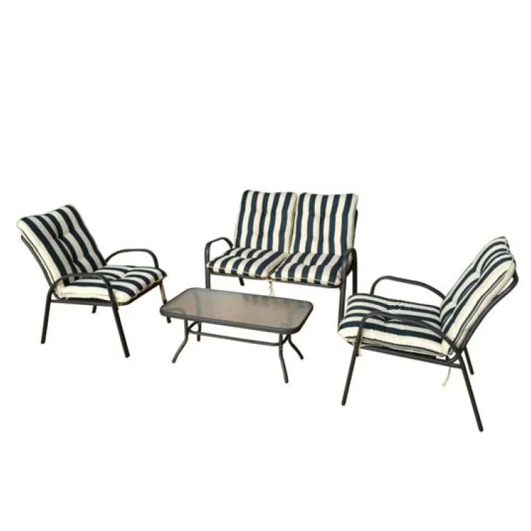 Četvorodelna metalna garnitura mediteran 119-2 sa jastucima 