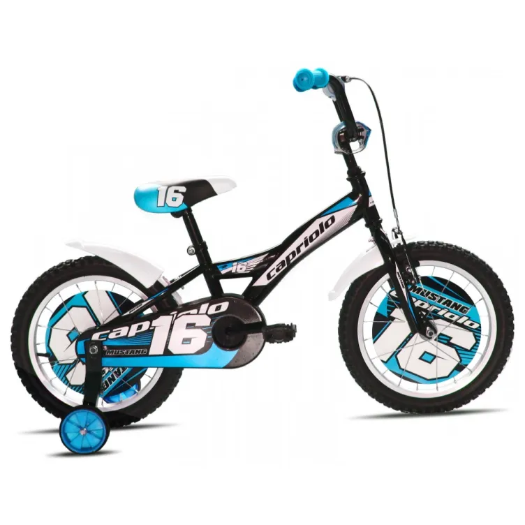 Dečiji Bicikl Mustang 16 Crna i Bela i Plava