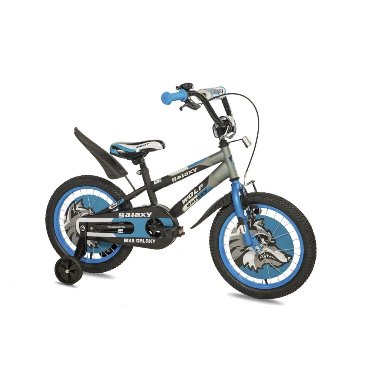 Dečiji bicikl Wolf 16in crna-siva-plava