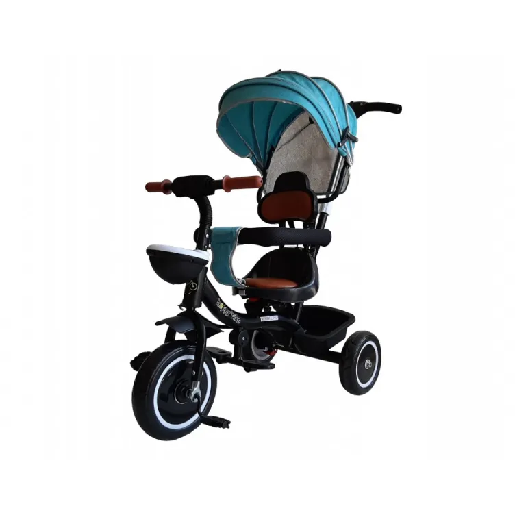 Dečiji tricikl Roto sa Kožnim i Rotirajućim sedištem model 428 zeleni