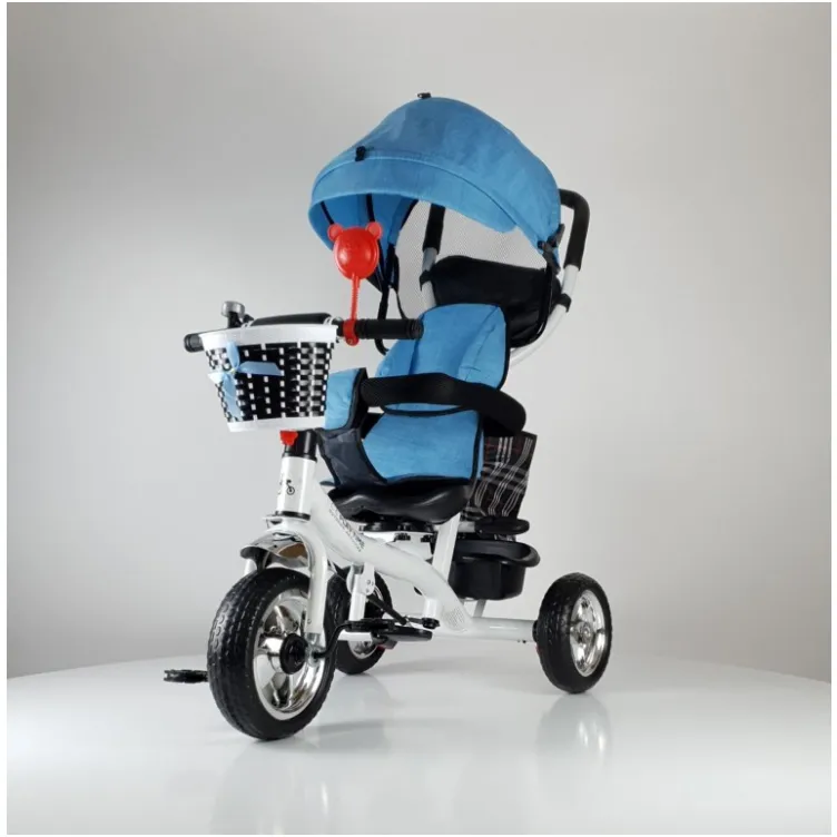 Tricikl Guralica  416  sa tendom od lanenog platna - Plava