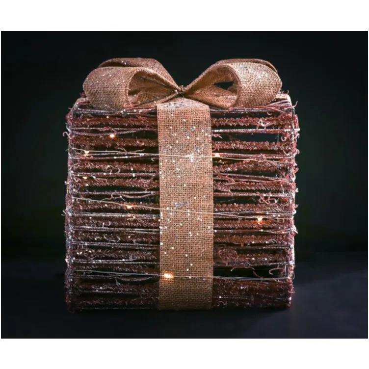 Dekorativne LED svetleće kutije Glossy juta