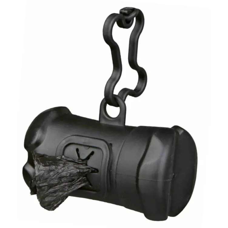 Dispenzer za higijenske kesice sa kukom za kačenje Crna