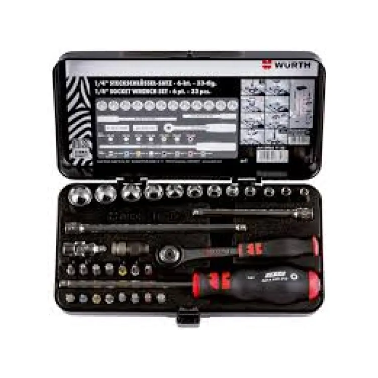 Wurth set Zebra nasadnika 1/4, 6-ugaoni 32 komada