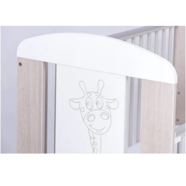 Drveni krevetac Zirafa bež - Drewex 1