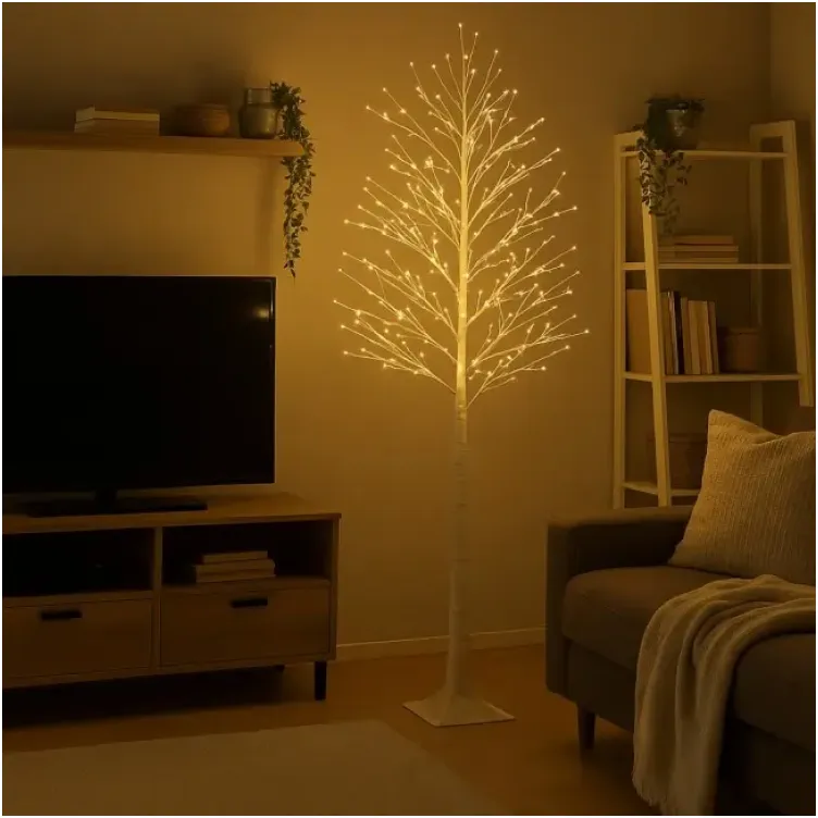 Drvo svetleće bela klasična 576l ip44 sa tajmerom I adapterom  h180xd50cm