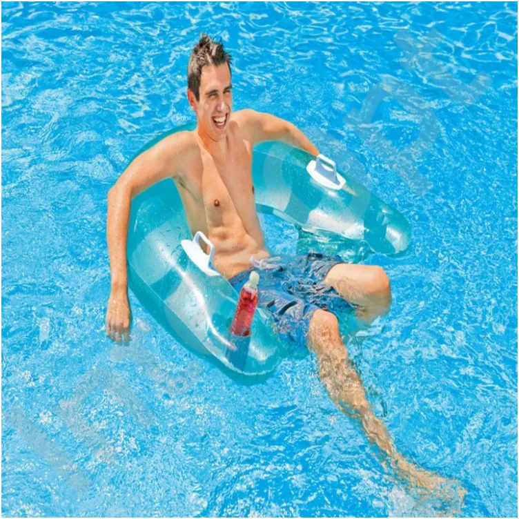 Dušek fotelja plavi