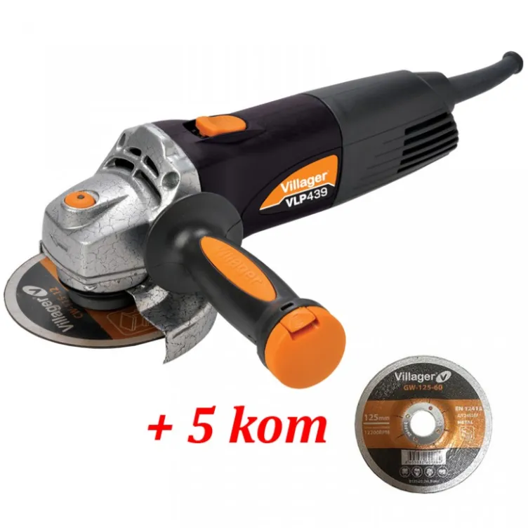 Električna ugaona brusilica VLP 439 + Poklon 5 brusnih ploča Električna ugaona brusilica VLP 439 + Poklon 5 brusnih ploča