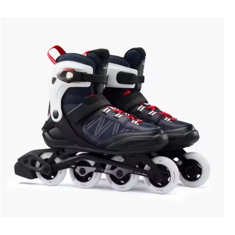 Oxelo muški roleri Fit 500 teget crveni