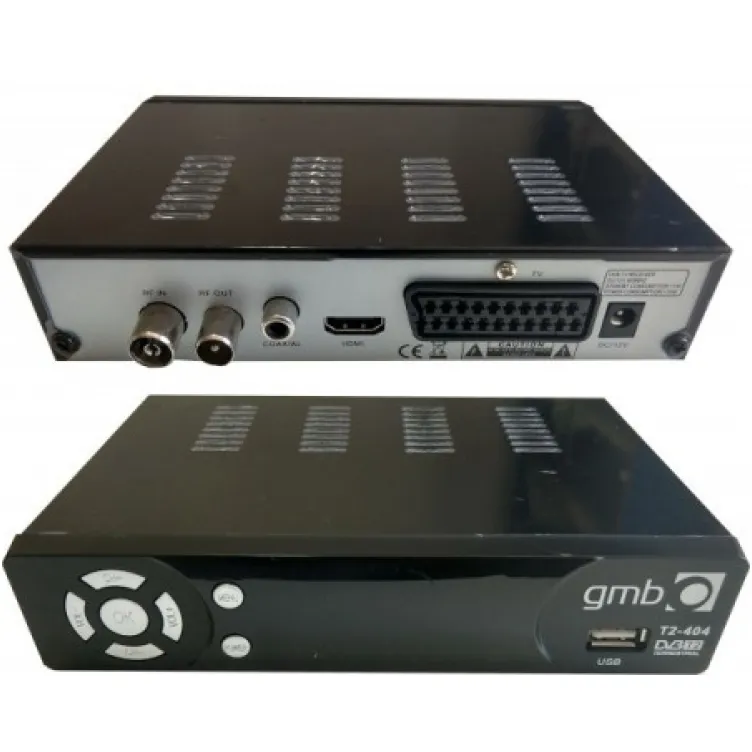 Gembird DVB-T2 set top box USB/HDMI/Scart/RF-out, PVR, Full HD, H264, hdmi-kabl, modulator 1290 GMB-T2-404 ** Gembird DVB-T2 set top box USB/HDMI/Scart/RF-out, PVR, Full HD, H264, hdmi-kabl, modulator 1290 GMB-T2-404 **