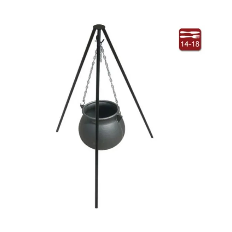 Gusani kotlić 10L sa stalcima