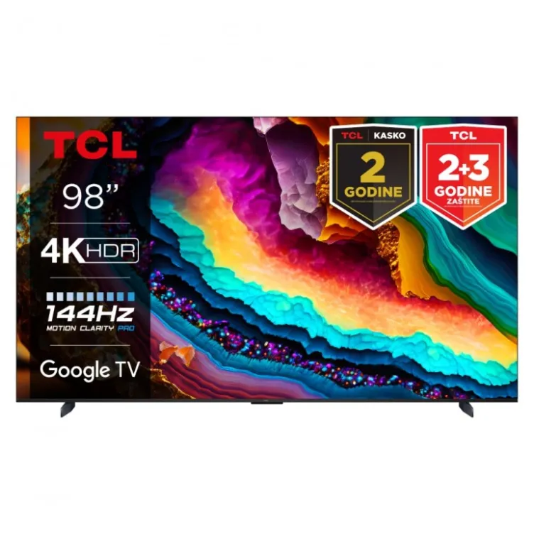 Televizor TCL 98P745/LED/98"/4K HDR/144Hz/Google TV/crna Televizor TCL 98P745/LED/98"/4K HDR/144Hz/Google TV/crna