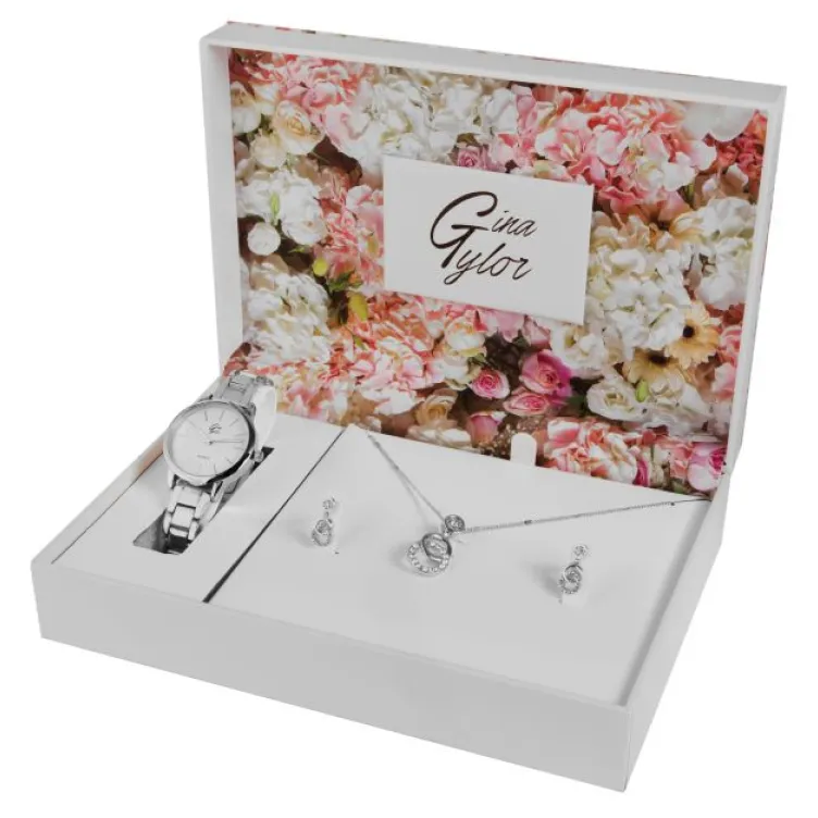 ženski gina tylor poklon set- srebrne boje 