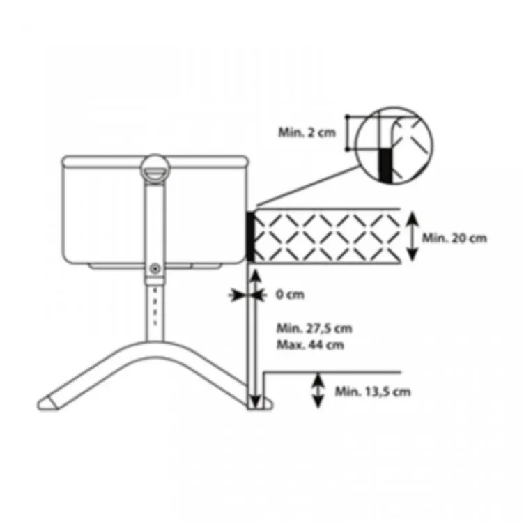 Kolevka za bebe Bea grey Kinderkraft
