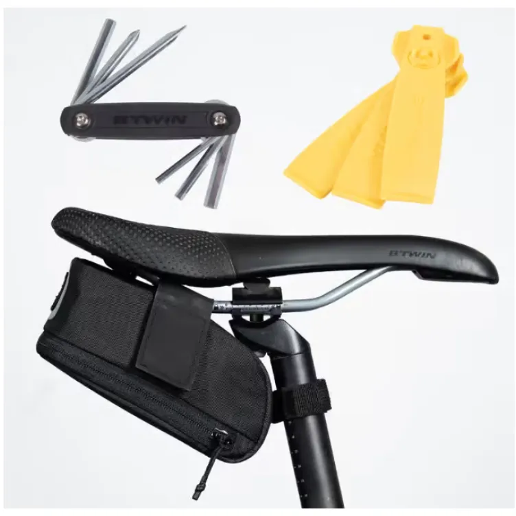 Torba za sedište za bicikl + višenamenski alat + 3 poluge za montažu guma 