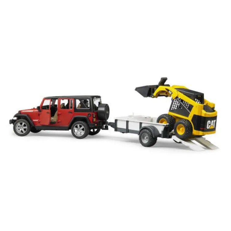 Jeep Wrangler  sa Cat utovarivačem BRUDER