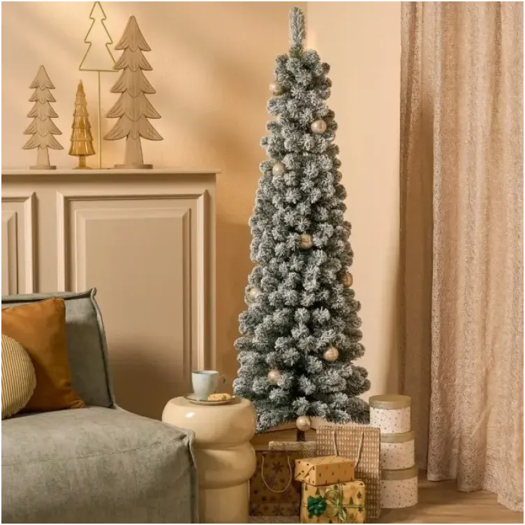 Jelka charlton pilar božIćna zelena sa snegom tips 280 - h185xd53cm