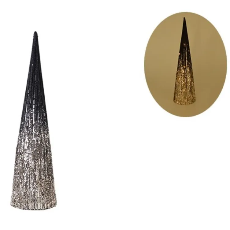 Jelka biseri crna 50cm Pearl cone