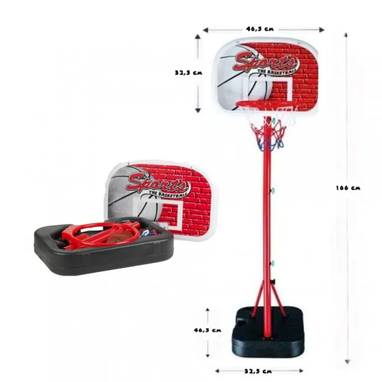 Mobilni kosarkaski set 166 cm