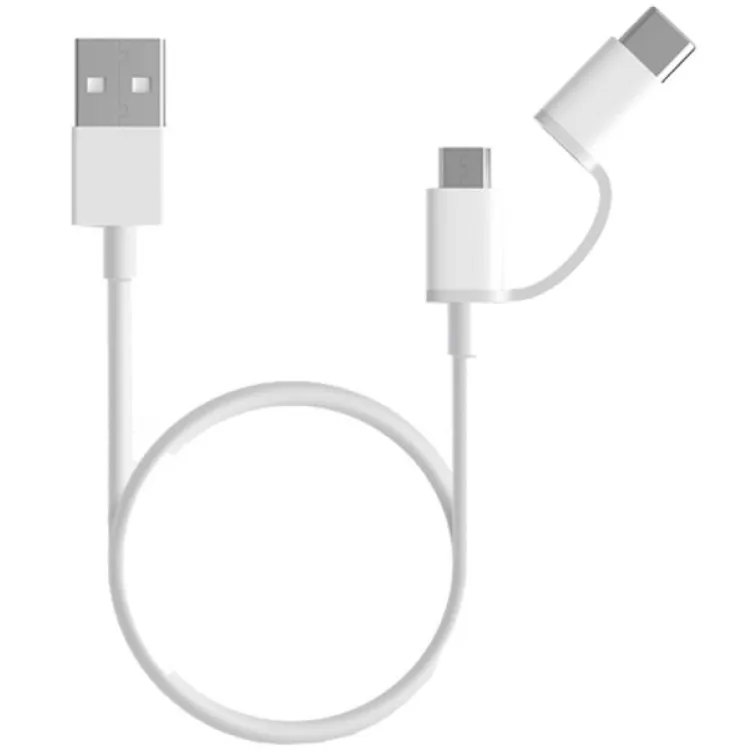 Kabl Xiaomi Mi 2-in-1 USB Cable Micro USB to Type C 30 cm