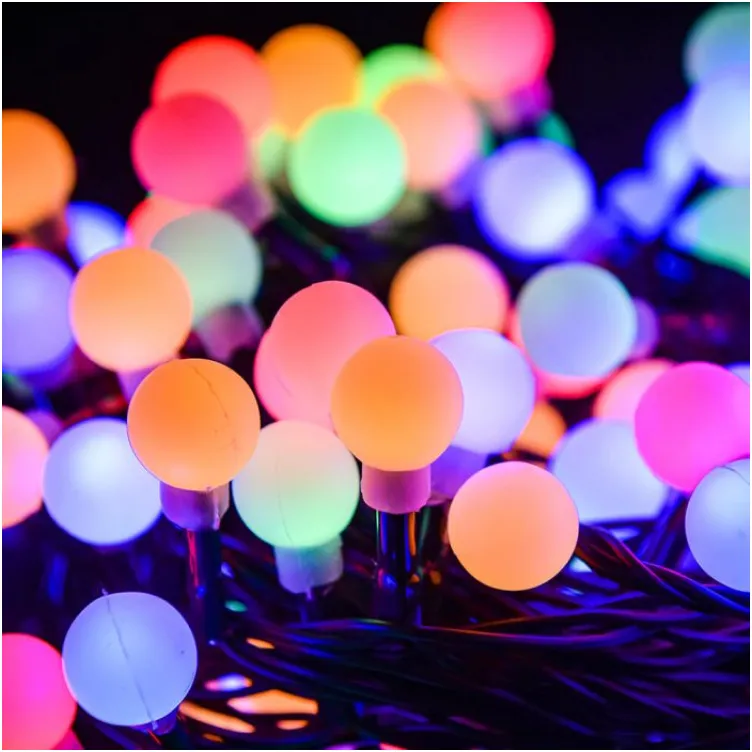 Novogodišnje lampice LED biserni niz 240 sijalica multi