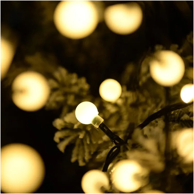 Novogodišnje lampice LED biserni niz 240 sijalica toplo bela