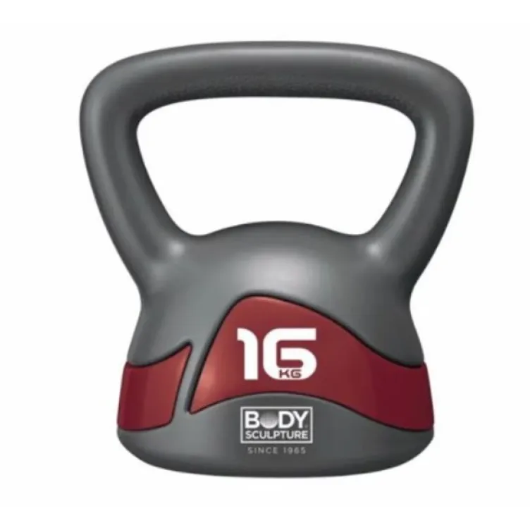 Kettlebell BW-117 16kg grey-burgundy
