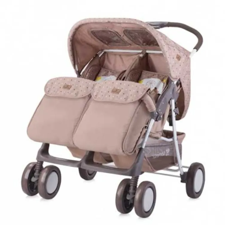 Kolica za Blizance Twin Beige Daisy Bears