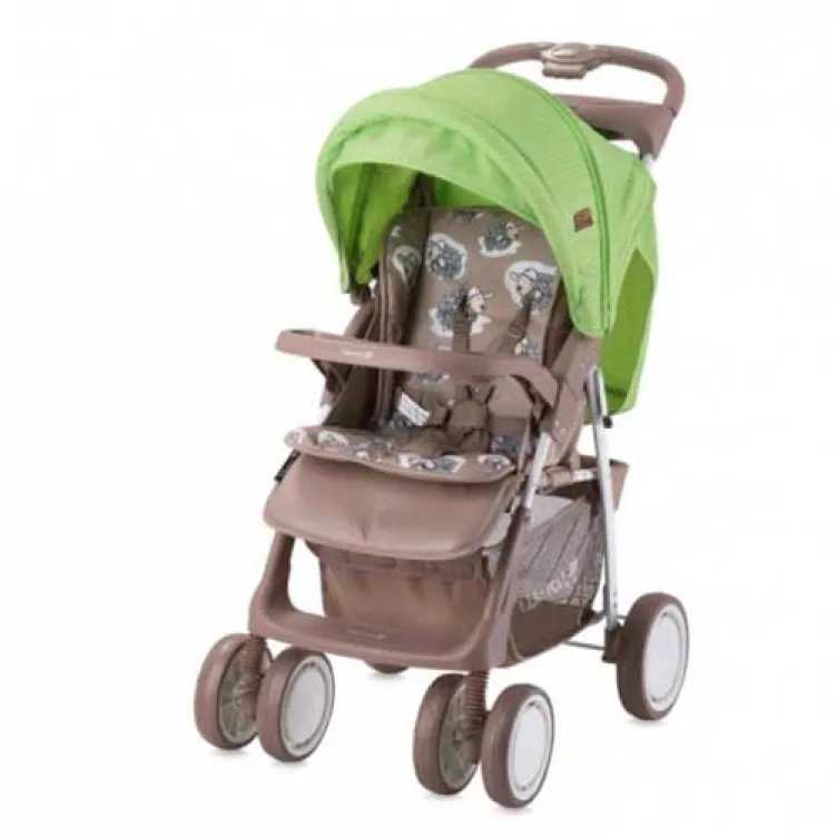 Kolica Foxy Set Beige & Green Lambs