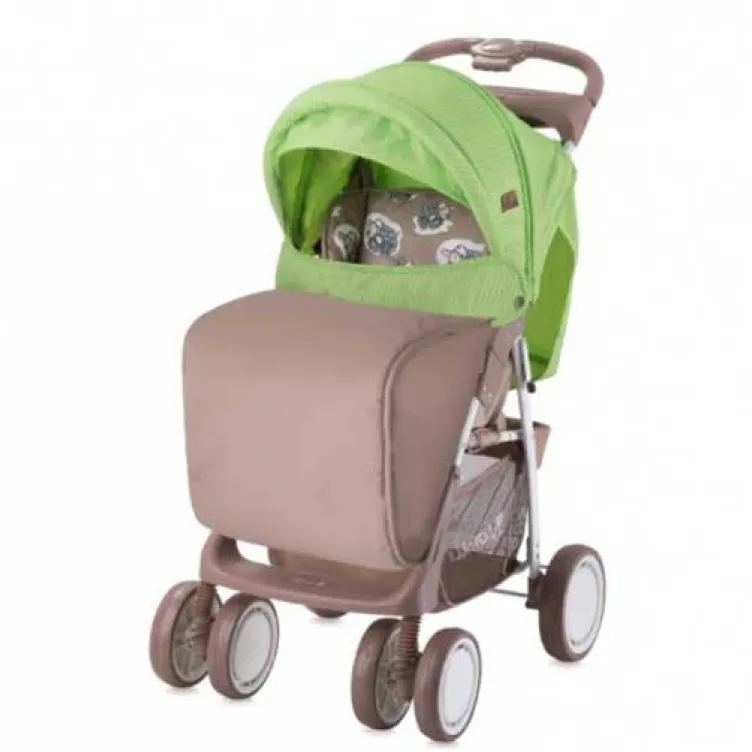 Kolica Foxy Set Beige & Green Lambs