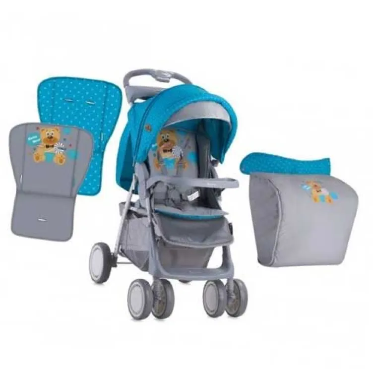 Kolica Foxy Blue & Grey Hello Bear