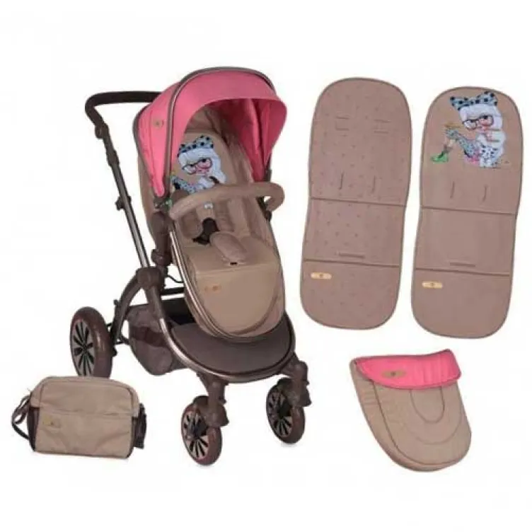 Dečija kolica Aurora Rose & Beige Fashion Girl