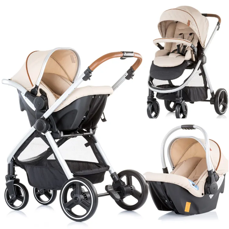 Kolica za bebe Baby stroller Prema 3 u 1 Chipolino 0+ Caramel
