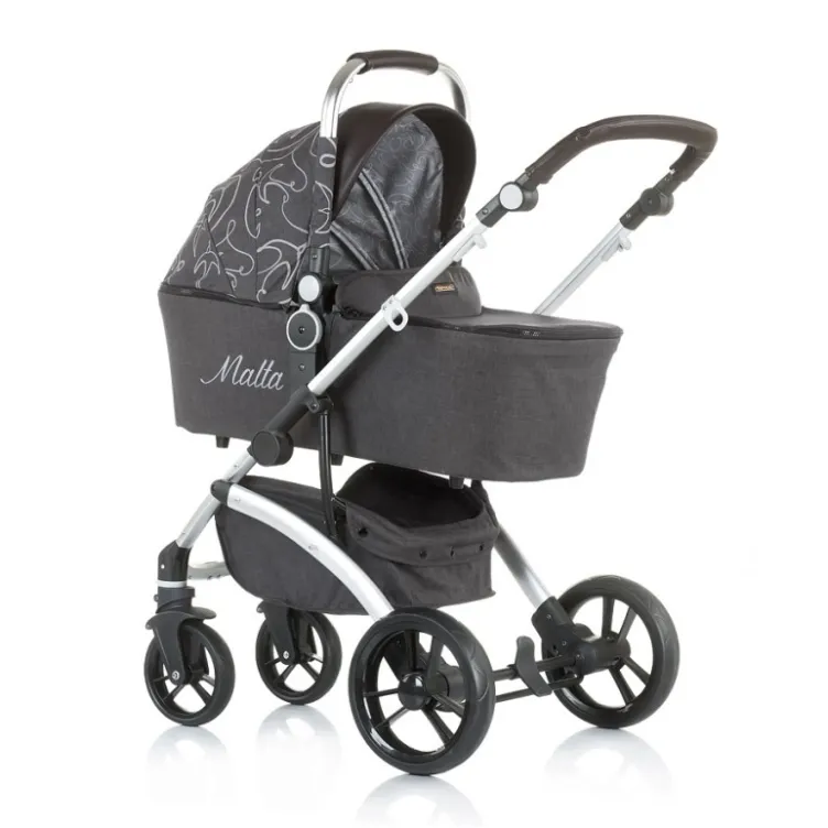 Kolica za bebe Malta 2 u 1 0+ Chipolino Granite Grey Kolica za bebe Malta 2 u 1 0+ Chipolino Granite Grey