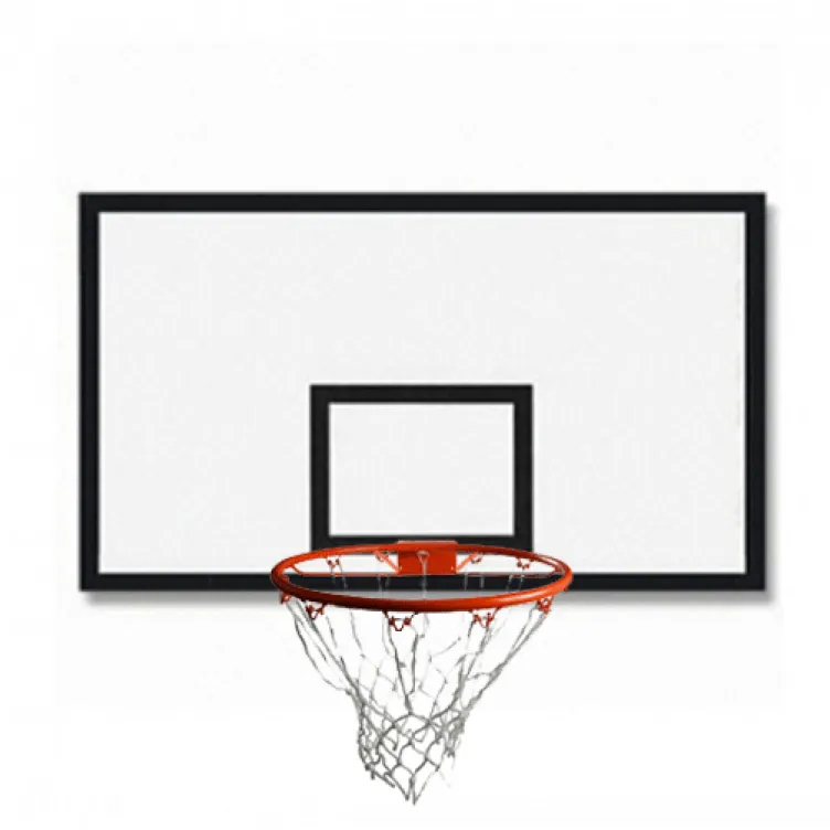 Košarkaška tabla DRVENA 1200X900 mm + ojačani obruč sa mrežicom
